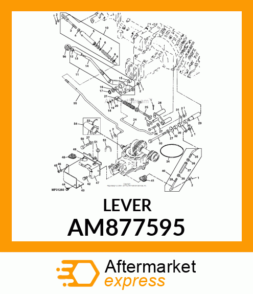 LEVER, WELDED COUNTER AM877595