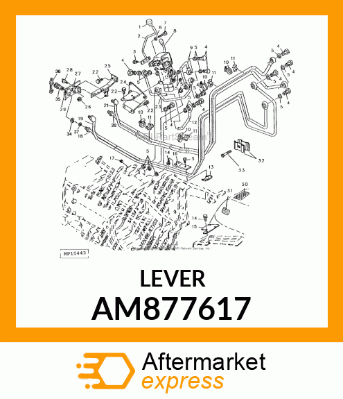 LEVER, SCV CONTROL AM877617