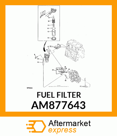 FUEL FILTER AM877643