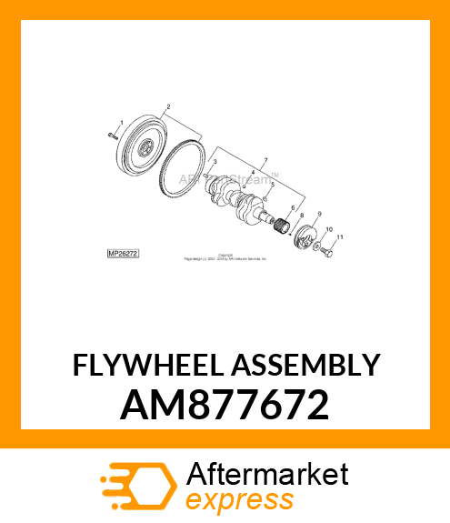 FLYWHEEL ASSEMBLY AM877672