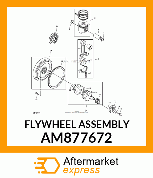 FLYWHEEL ASSEMBLY AM877672