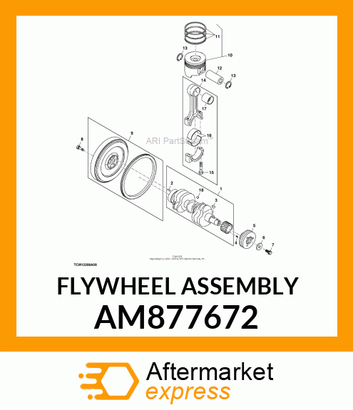 FLYWHEEL ASSEMBLY AM877672