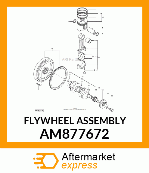 FLYWHEEL ASSEMBLY AM877672