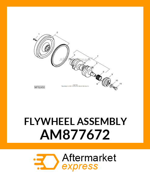 FLYWHEEL ASSEMBLY AM877672