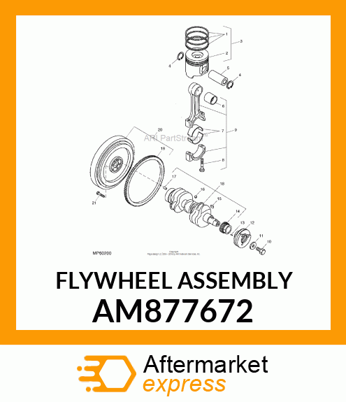 FLYWHEEL ASSEMBLY AM877672