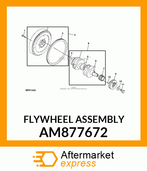 FLYWHEEL ASSEMBLY AM877672