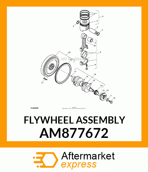 FLYWHEEL ASSEMBLY AM877672