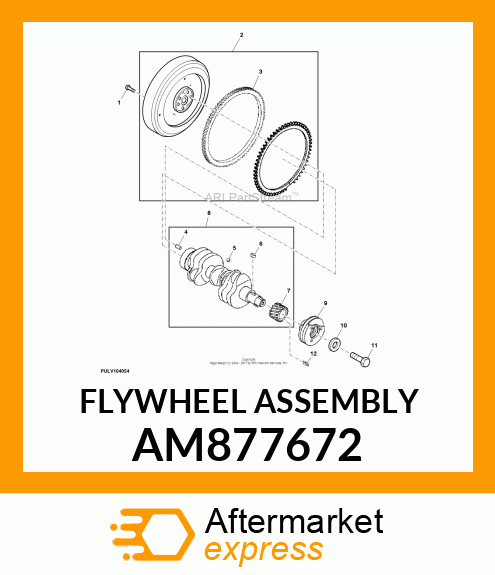 FLYWHEEL ASSEMBLY AM877672