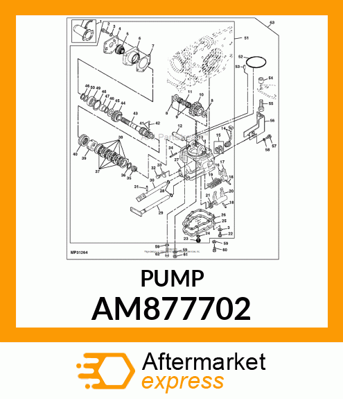 CASE ASSEMBLY, MID AM877702