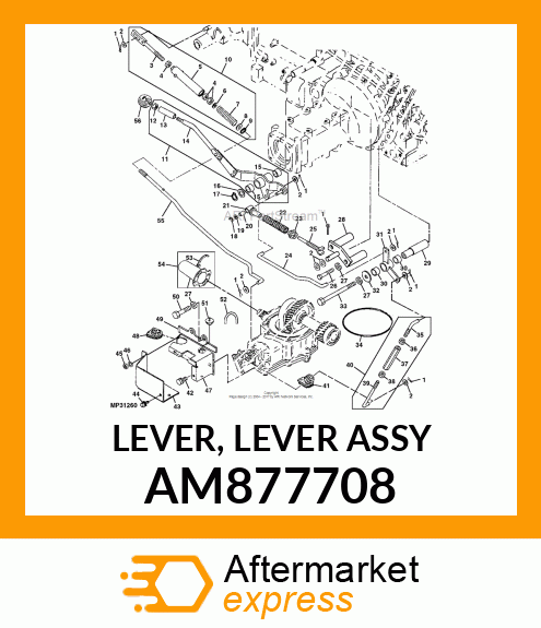 LEVER, LEVER ASSY AM877708