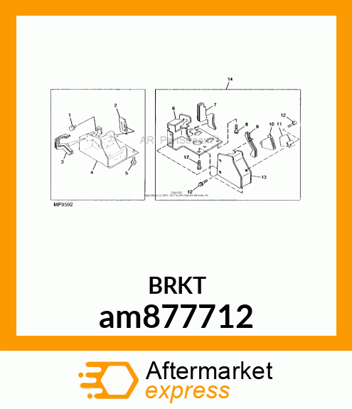 KIT, COVER MID PTO am877712