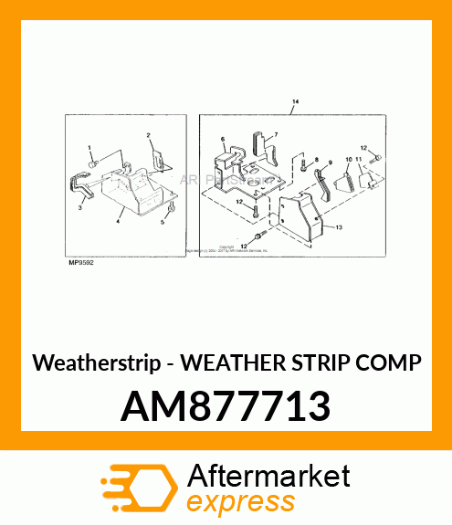 Weatherstrip AM877713