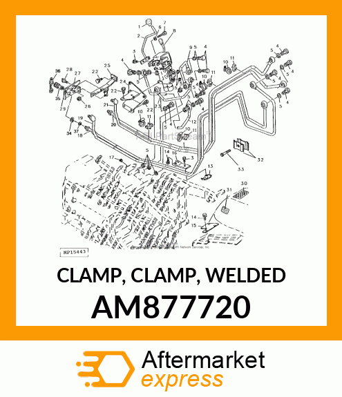 CLAMP, CLAMP, WELDED AM877720