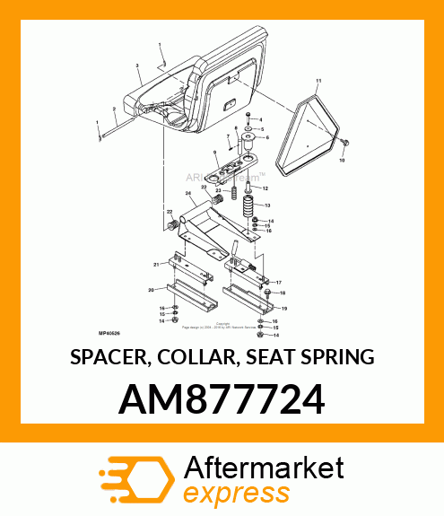 SPACER, COLLAR, SEAT SPRING AM877724