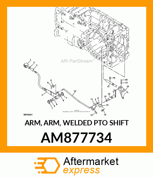 ARM, ARM, WELDED PTO SHIFT AM877734