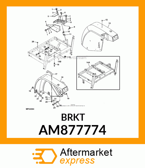 STOPPER, WELDED LEVER AM877774