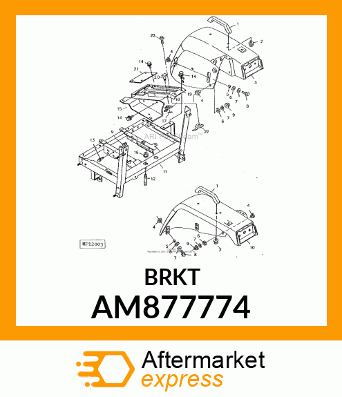 STOPPER, WELDED LEVER AM877774