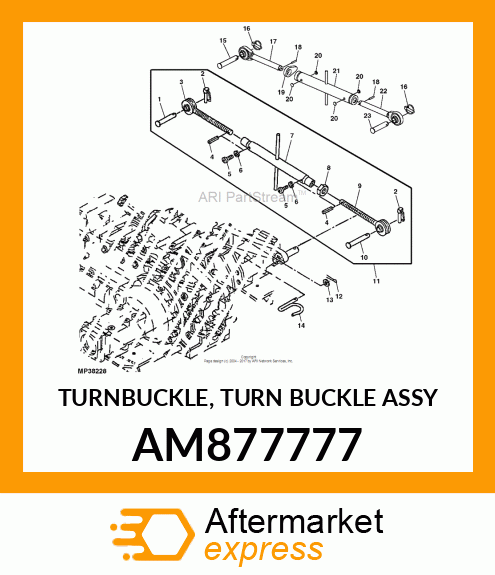 TURNBUCKLE, TURN BUCKLE ASSY AM877777