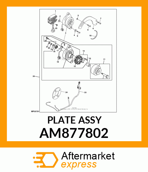 PLATE ASSY AM877802
