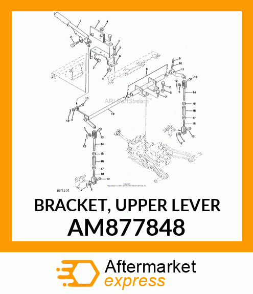 BRACKET, UPPER LEVER AM877848