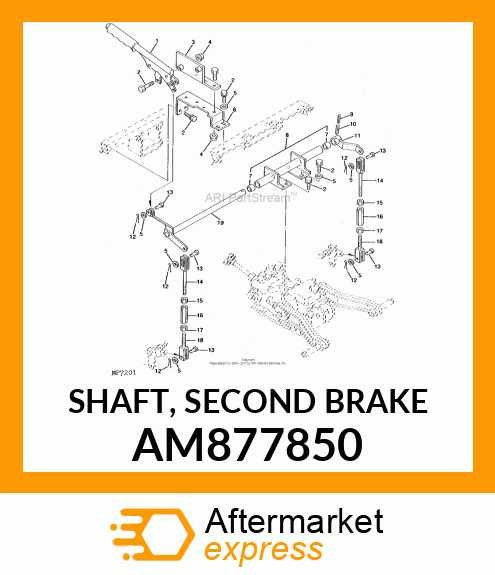 SHAFT, SECOND BRAKE AM877850