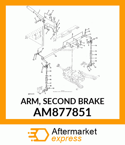 ARM, SECOND BRAKE AM877851