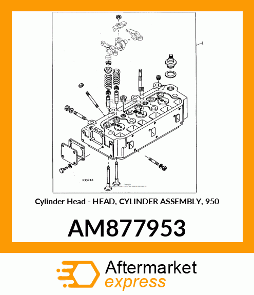 Cylinder Head - HEAD, CYLINDER ASSEMBLY, 950 AM877953