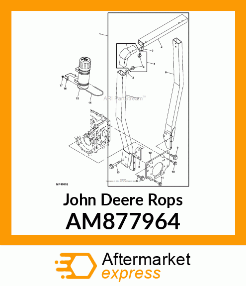 ROPS CORNER KIT AM877964