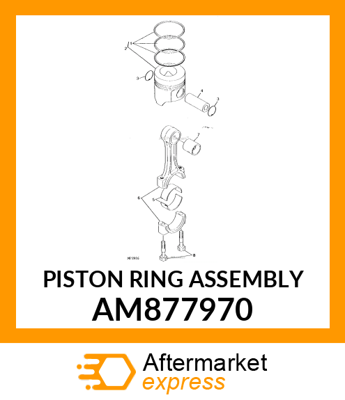 PISTON RING ASSEMBLY AM877970