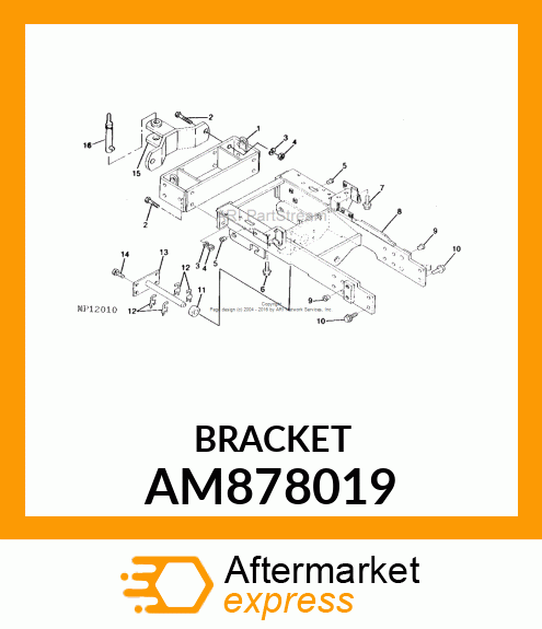 HITCH, FRONT AM878019