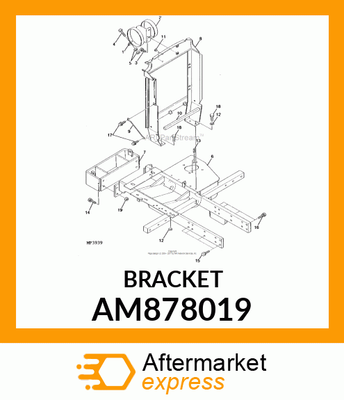 HITCH, FRONT AM878019