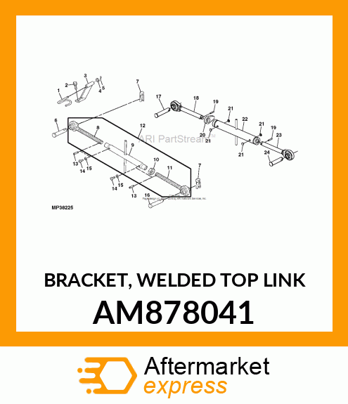 BRACKET, WELDED TOP LINK AM878041