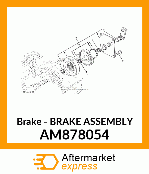 Brake - BRAKE ASSEMBLY AM878054