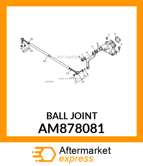BALL JOINT, KIT, TIE AM878081
