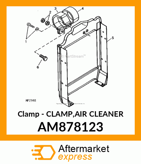 Clamp Air Cleaner AM878123