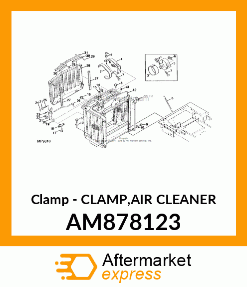 Clamp Air Cleaner AM878123