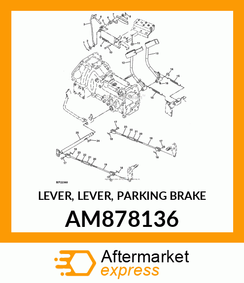 LEVER, LEVER, PARKING BRAKE AM878136