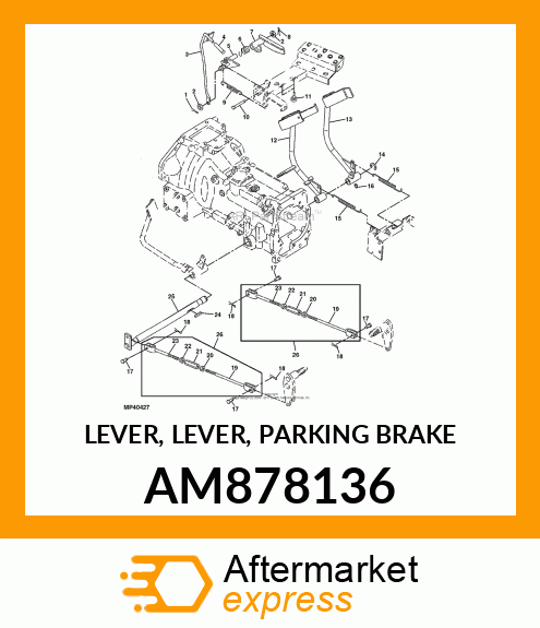 LEVER, LEVER, PARKING BRAKE AM878136