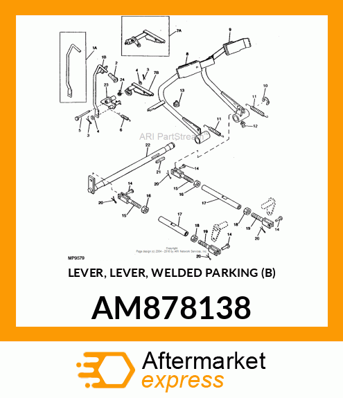 LEVER, LEVER, WELDED PARKING (B) AM878138