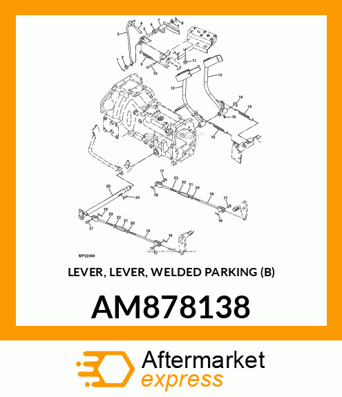 LEVER, LEVER, WELDED PARKING (B) AM878138