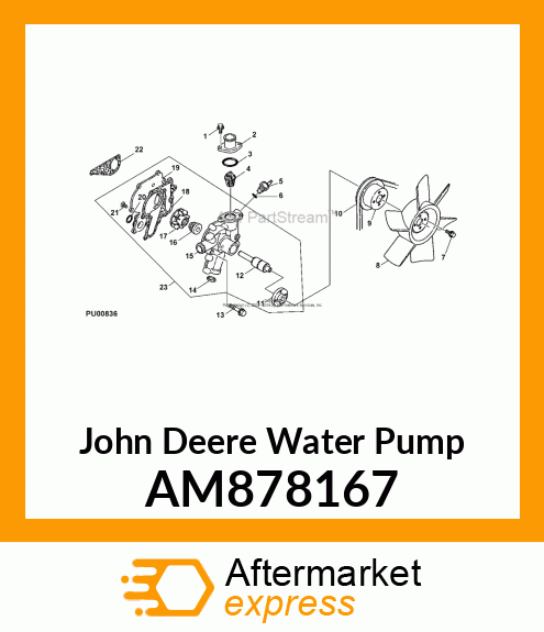 WATER PUMP AM878167