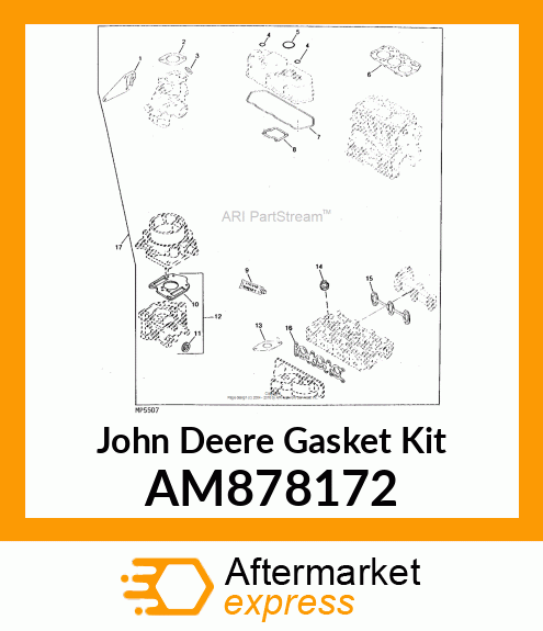 GASKET KIT, CARB. AM878172