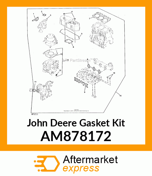 GASKET KIT, CARB. AM878172