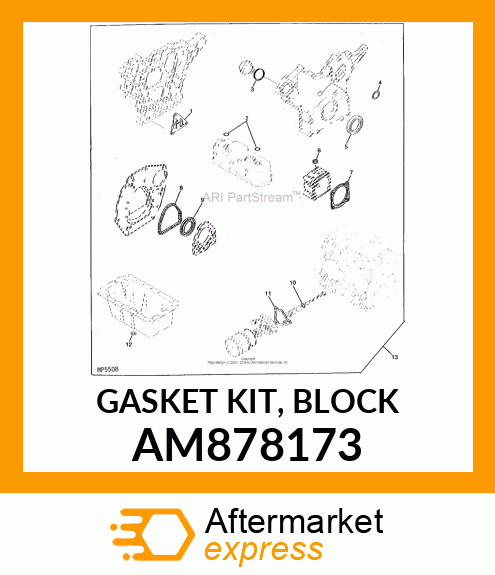 GASKET KIT, BLOCK AM878173