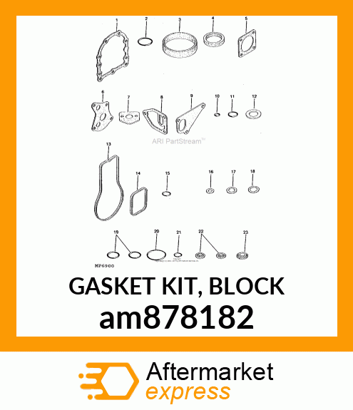 GASKET KIT, BLOCK am878182