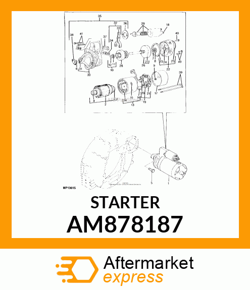 Starter Motor AM878187