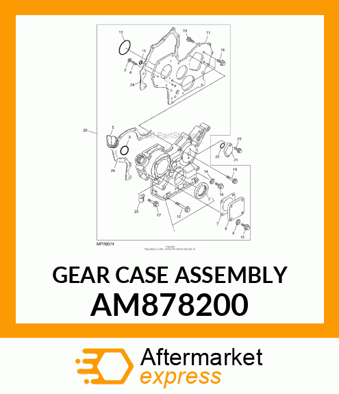 GEAR CASE ASSEMBLY AM878200
