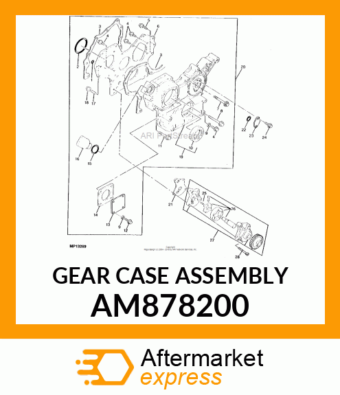 GEAR CASE ASSEMBLY AM878200