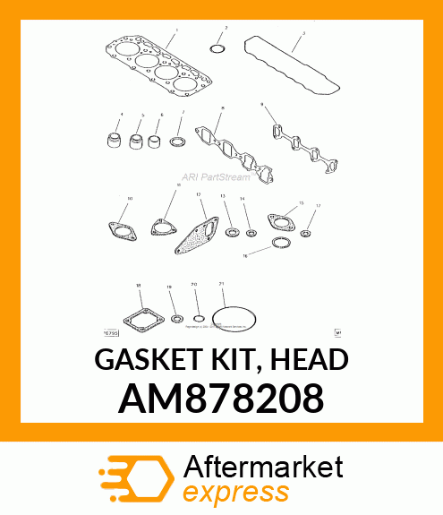 GASKET KIT, HEAD AM878208