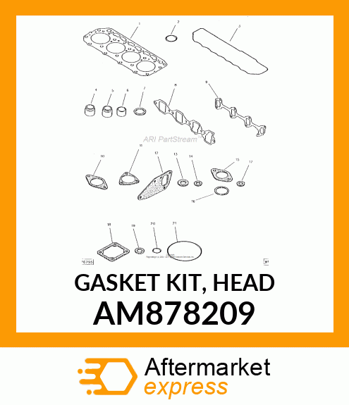 GASKET KIT, HEAD AM878209